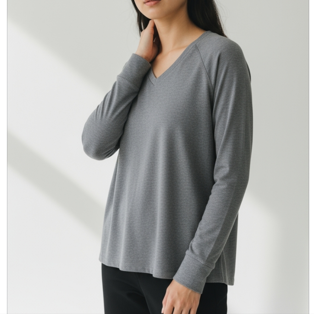 Athleta Casual Pullover In Heather Blue Size Woman's Small